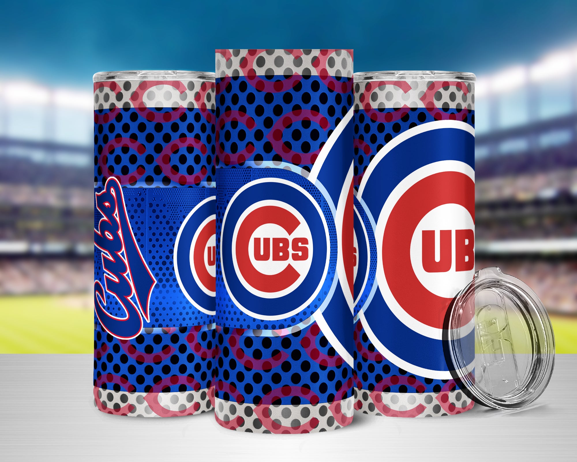 Chicago Cubs 20oz Electric Rad Soft Touch Tumbler