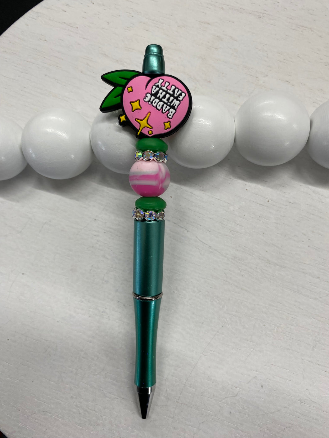 RTS - “BADDIE WITH A FATTY” Retractable Beaded Pens