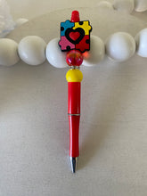 Load image into Gallery viewer, &quot;Autism Awareness Collection&quot; - &quot;Autism Puzzle Piece&quot; - Retractable Beaded Pens
