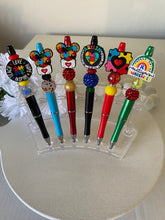 Load image into Gallery viewer, &quot;Autism Awareness Collection&quot; - &quot;Autism Puzzle Piece&quot; - Retractable Beaded Pens
