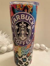 Load image into Gallery viewer, &quot;STARRY COLORFUL LEOPARD” 20oz Tumbler

