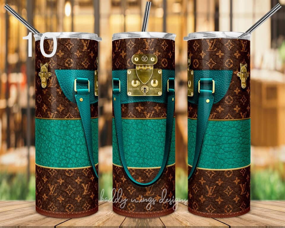 LV Leopard Print Handbag Inspired 20 oz Tumblers – Designs By Lan