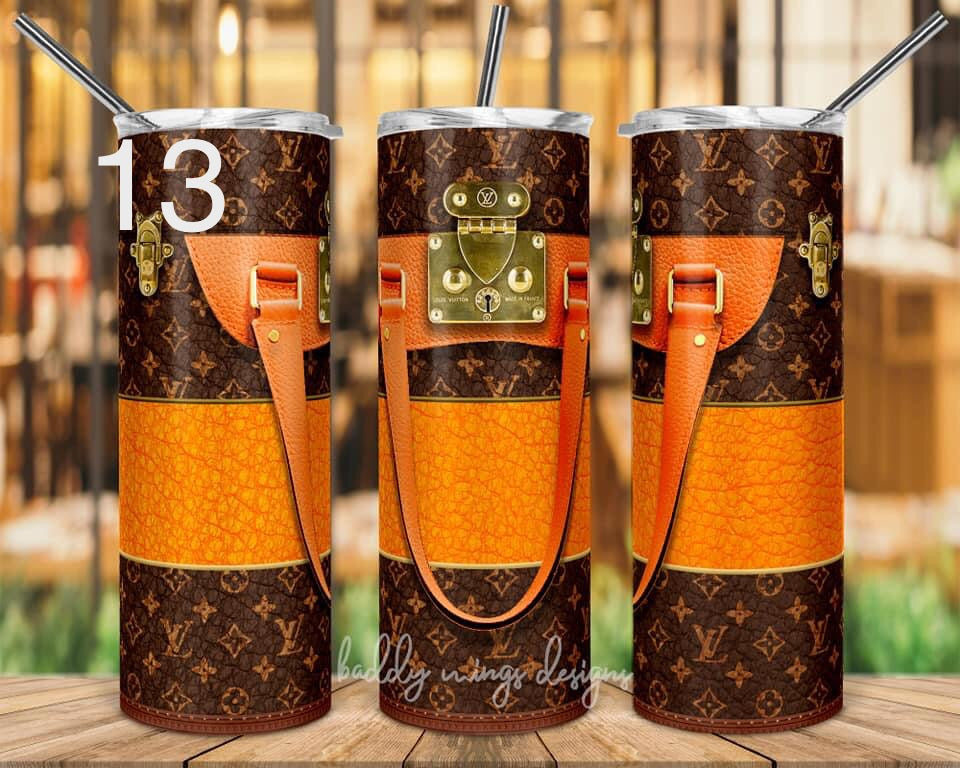 Louis Vuitton Inspired Custom Skinny Tumbler