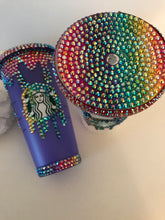 Load image into Gallery viewer, &quot;Dripped Rhinestones Bling Color Changing Cold Cup&quot;
